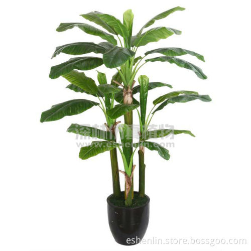 different style 4-trunk plastic banana tree sale with factory price